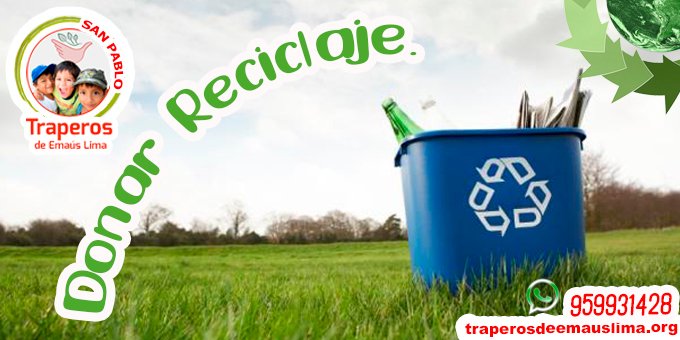 ▷ Reciclaje en Casa【 Donde Donar Lima 】